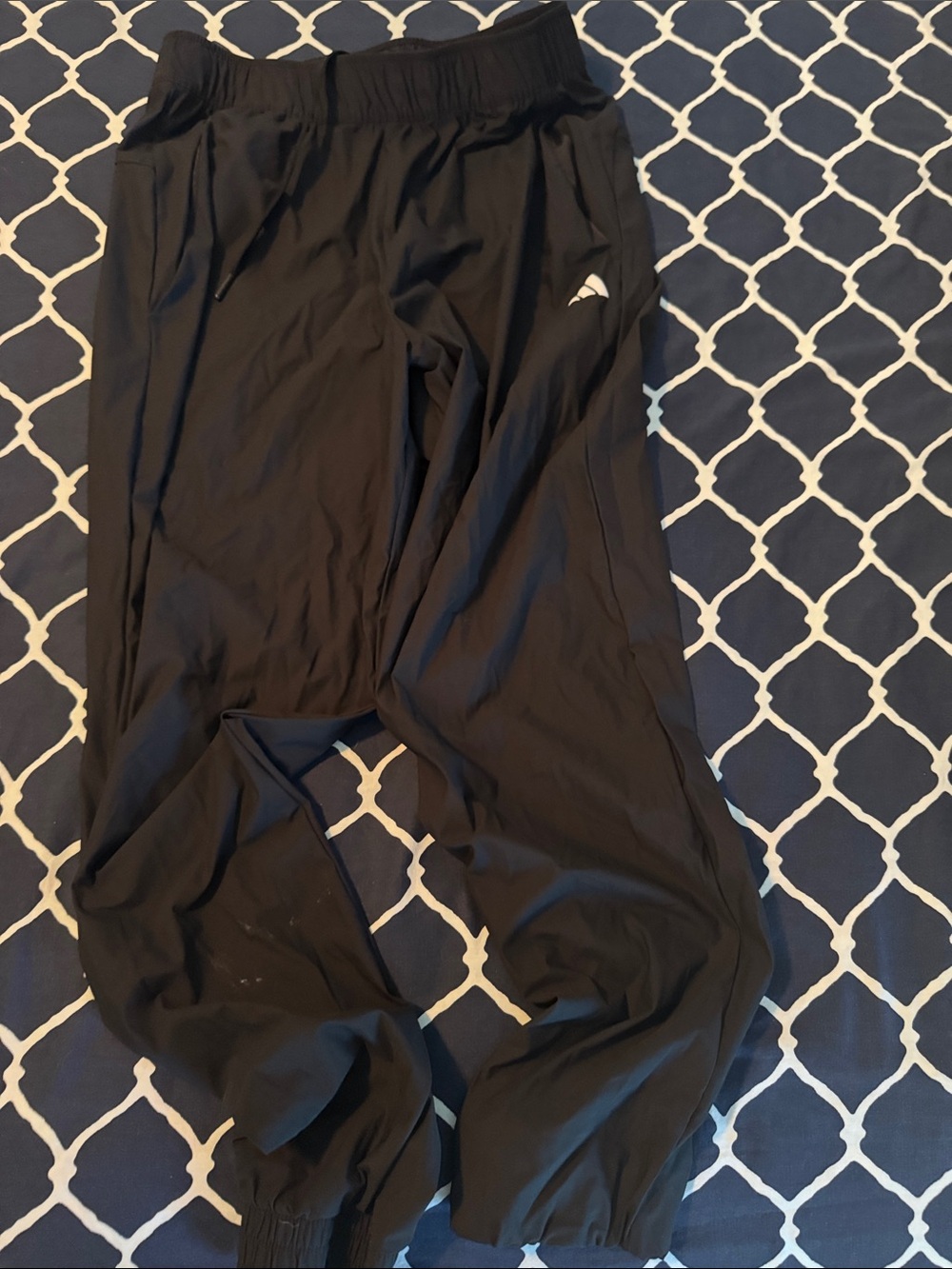 adidas Black mens Sweatpants with Elastic Cuffs